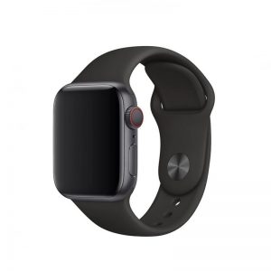 Curea-Silicon-pentru-Apple-Watch-42-44-45-MM-Negru