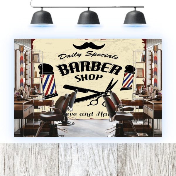 Tablou Decorativ din Forex - 20x15 cm - Barber 002