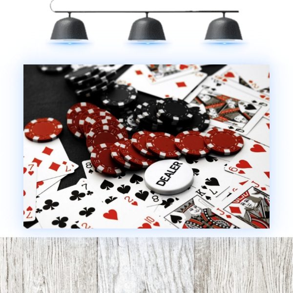 Tablou Decorativ din Forex - 20x15 cm - Casino 001