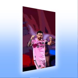 Tablou Sticla Acrilica Messi New 004