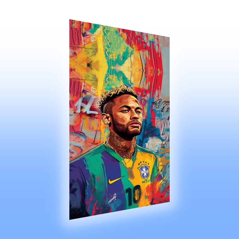 Tablou Sticla Acrilica Neymar New 001