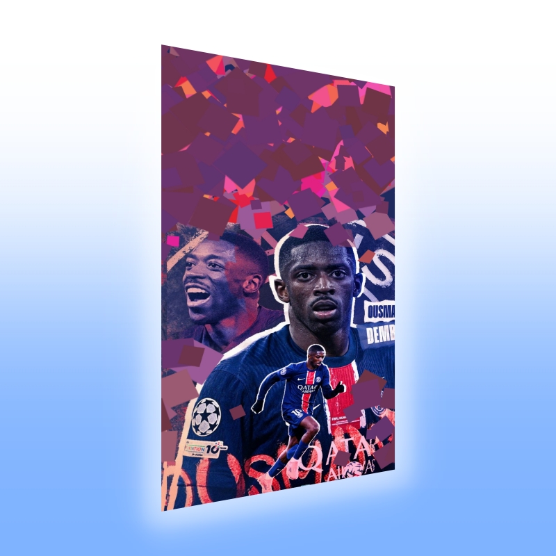 Tablou Sticla Acrilica Ousmane Dembele New 005