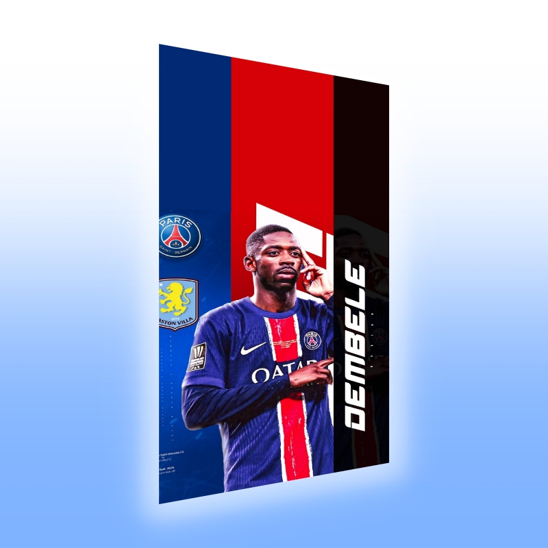 Tablou Sticla Acrilica Ousmane Dembele New 006